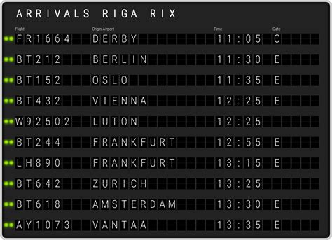 live flight arrivals into riga.